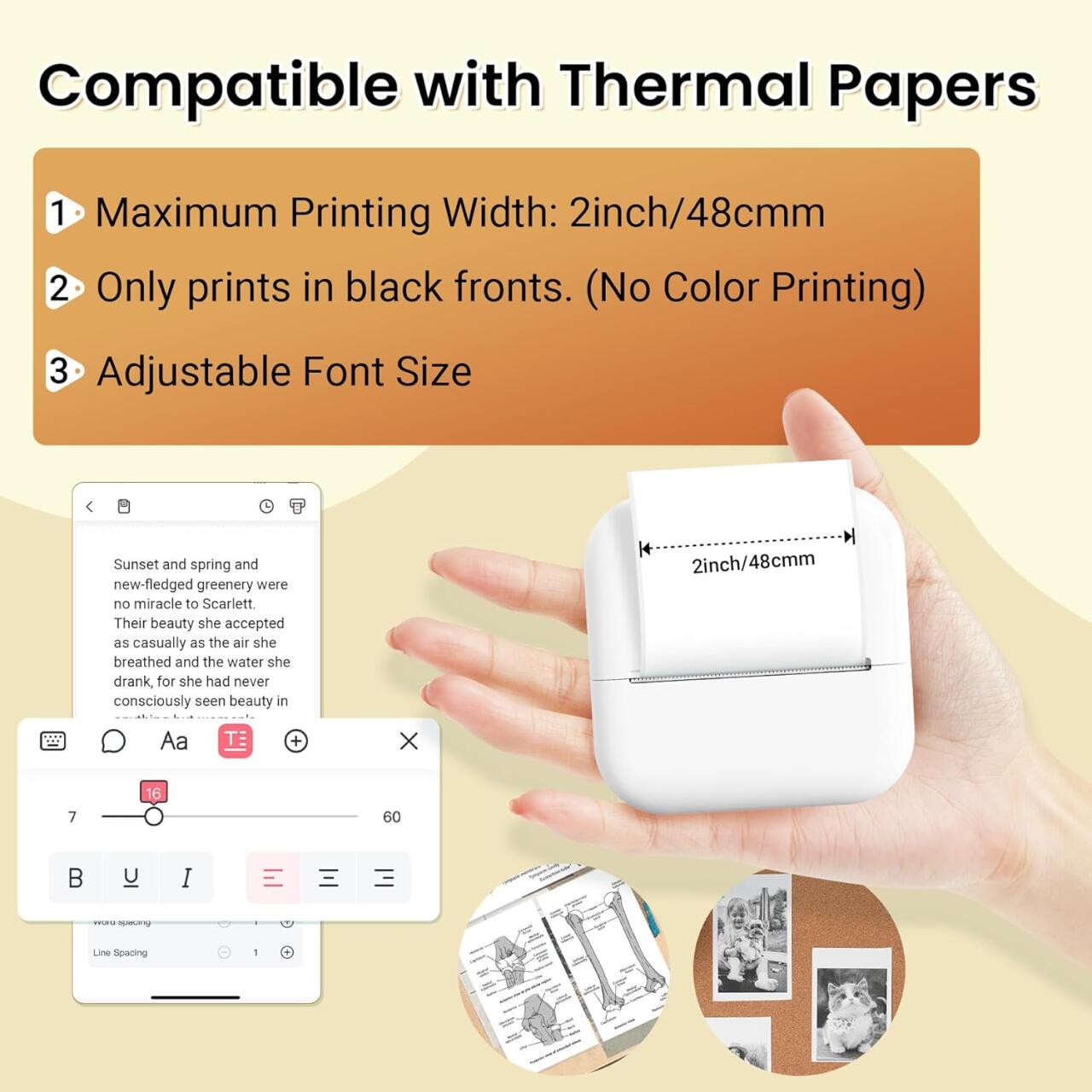 ThermaPrint- Mini impresora portátil