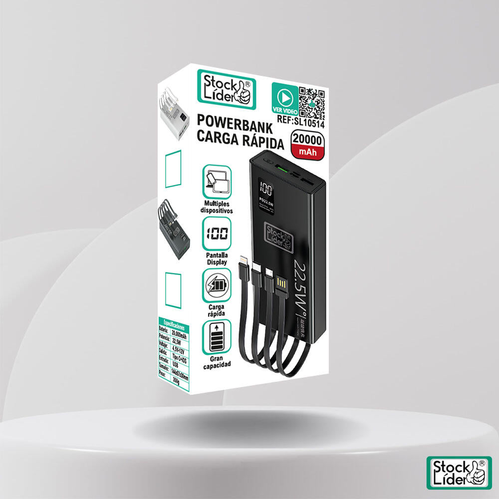 Powerbank carga rápida TurboCharge